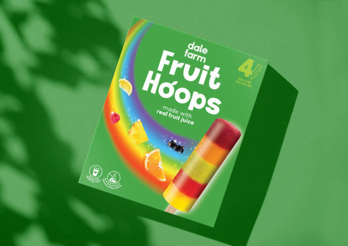 Simon Pendry Creative were briefed to name and create a brand for their clients new NPD offering – a colourful stripy ice lolly, made from real fruit juice, and containing no nasties!