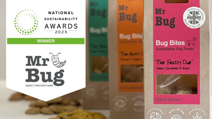 <strong>Mr Bug Adds National Sustainability Gold To Its Growing Trophy Cabinet & Suggests That Supermarkets Need To Broaden Their Healthy Dog Treat Offer</strong>