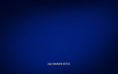 Front-page ad without a logo nor product – just trust in an iconic brand Karl Fazer uses the power of its distinctive blue colour in a minimalistic ad