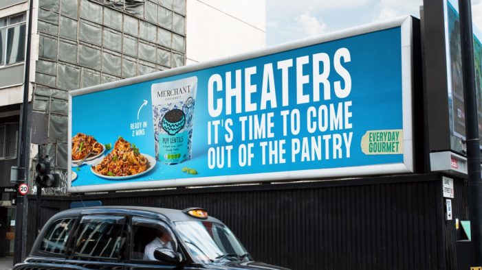 Cheaters come out of the pantry: Merchant Gourmet launches first national OOH ad campaign 