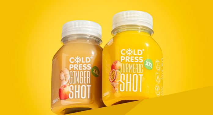 COLDPRESS LAUNCHES EVERYDAY AFFORDABLE GINGER & TURMERIC DOUBLE SHOTS INTO HIGH STREET RETAIL (MARCH 24)