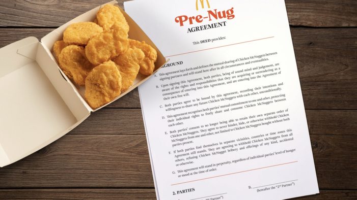McDonald’s and Leo Burnett UK create first-ever official contract, The Pre-Nug Agreement, inviting besties to promise to share McNuggets forever