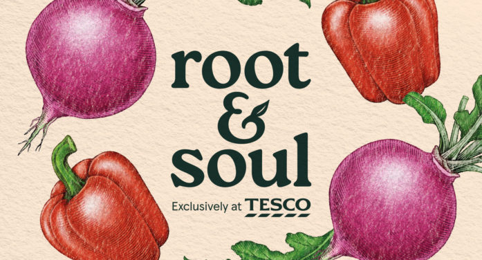 Tesco reveals brand identity and packaging for new Root & Soul range