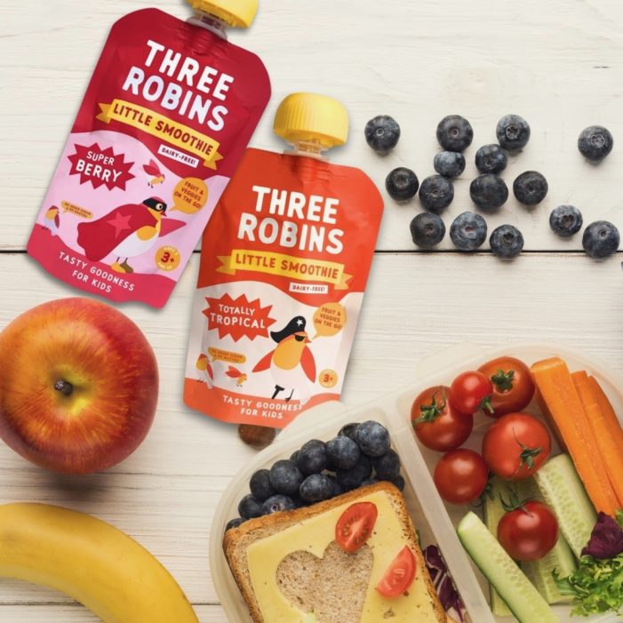 THREE ROBINS LAUNCHES KIDS OAT-BASED SMOOTHIES WITH HIDDEN VEG + NO ADDED SUGAR