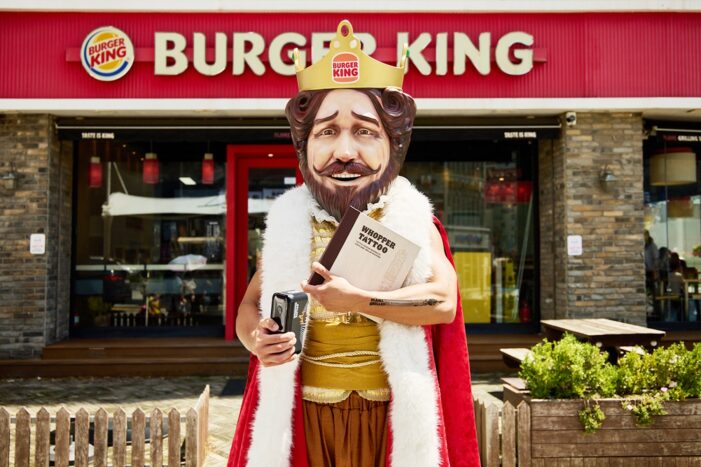 Burger King presents Whopper Tattoo offering customers a unique way to enjoy the flame-grilled taste