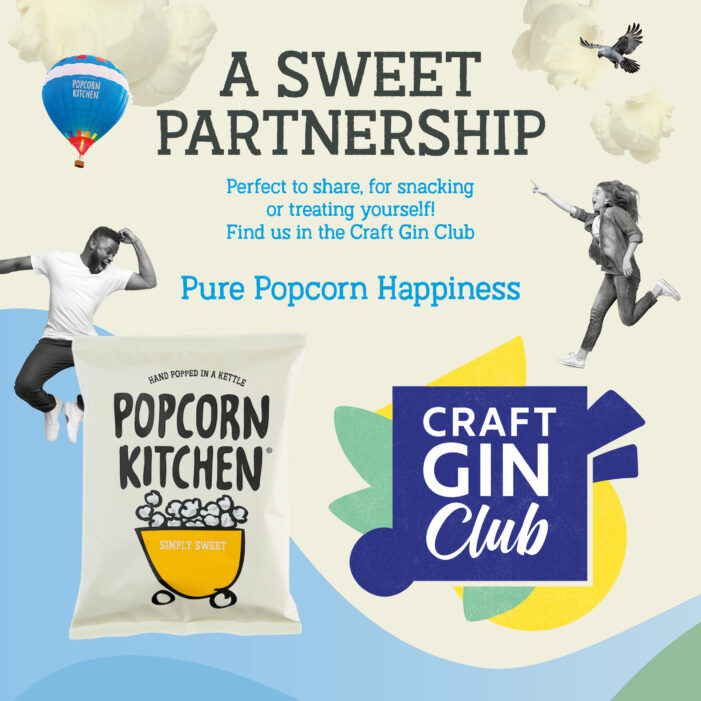 POPCORN KITCHEN FORGES THE PERFECT ‘PAIRING UNION’ WITH CRAFT GIN CLUB             