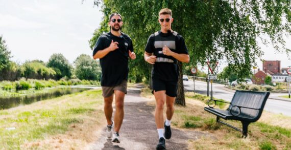 GREAT WORK FRIENDS RUN NORTH RUN, EACH WITH HALF A FREEZER ON THEIR BACK TO RAISE AWARENESS FOR MENS’ MENTAL HEALTH