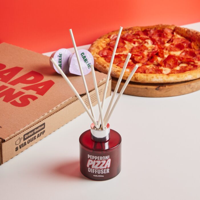 Papa Johns launches Pepperoni Pizza Diffuser, as 1 in 4 students (24%1) say the smell of fresh pizza helps reduce stress