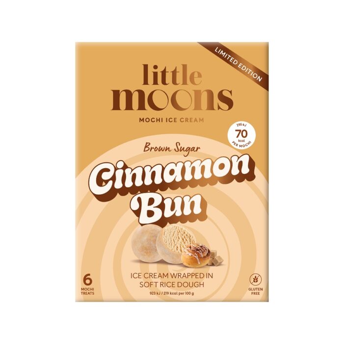 LITTLE MOONS EXTENDS ITS ICE CREAM MOCHI RANGE WITH BROWN SUGAR CINNAMON BUN