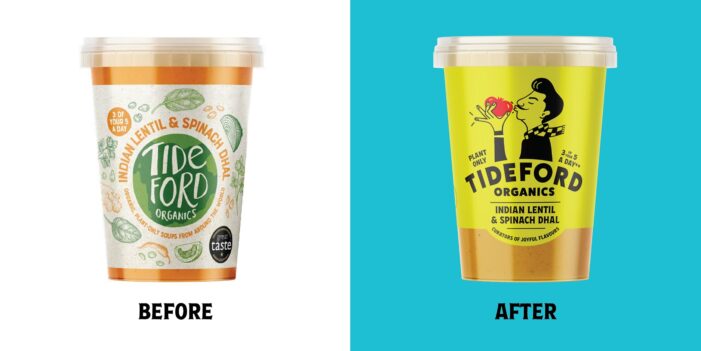 Repositioning Tideford Organics as the curators of joyful plant-based flavours.