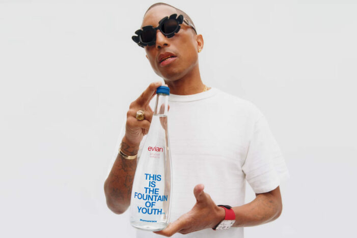 evian unveils latest Limited-Edition “Fountain of Youth” Bottles designed by Pharrell Williams x Humanrace