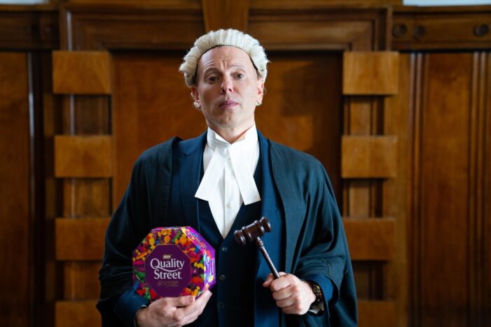 Rob Rinder heads back to the courts in his biggest case yet – the trial of the Quality Street paper tub