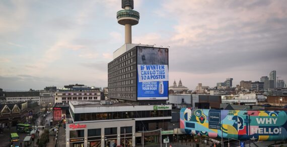 Danone reveals the harshness of winter season in dramatic OOH