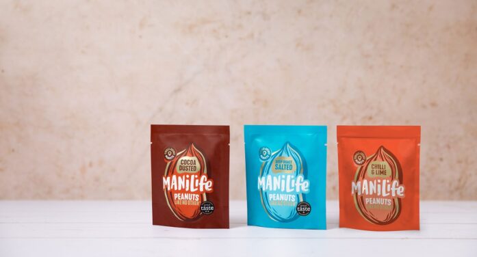 ManiLife launches into on-the-go snacking with 25g packs of peanuts and extends the range with Chilli & Lime