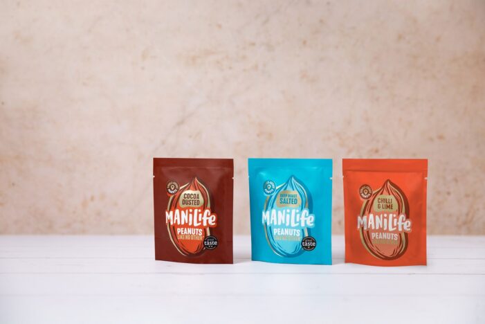 ManiLife launches into on-the-go snacking with 25g packs of peanuts and extends the range with Chilli & Lime