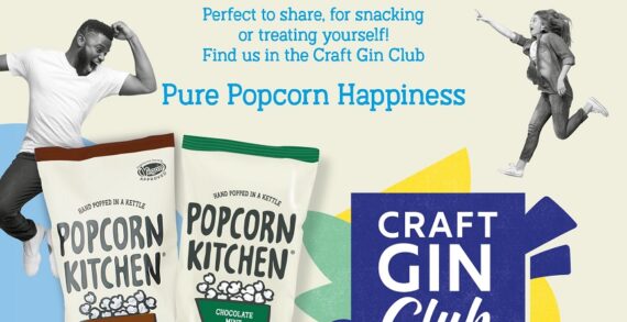 POPCORN KITCHEN ADDS MINT & CHOCOLATE BROWNIE POPCORNS TO CRAFT GIN CLUB’S EXQUISITE IRISH SPIRITS OFFER (June 25)