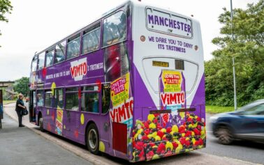 Vimto and Wavemaker UK paint towns purple as they dare the public to love the taste – and sound – of the iconic drink