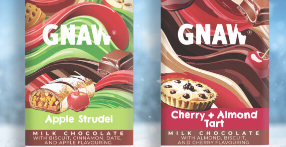 Gnaw Addresses English Heritage Fears Regarding The Decline Of Classic Puds With The Unveiling Of Sublime Cherry & Almond Tart and Spiced Apple Strudel Chocolate Bars to build on its Growing ‘Pudfolio’ of Nostalgic Chocolate Bars