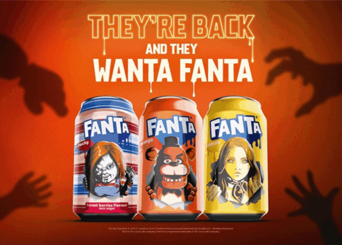 FANTA® TEAMS UP WITH UNIVERSAL PICTURES AND BLUMHOUSE TO BRING TOGETHER INFAMOUS HORROR ICONS FOR THE FIRST TIME IN A GLOBAL PARTNERSHIP