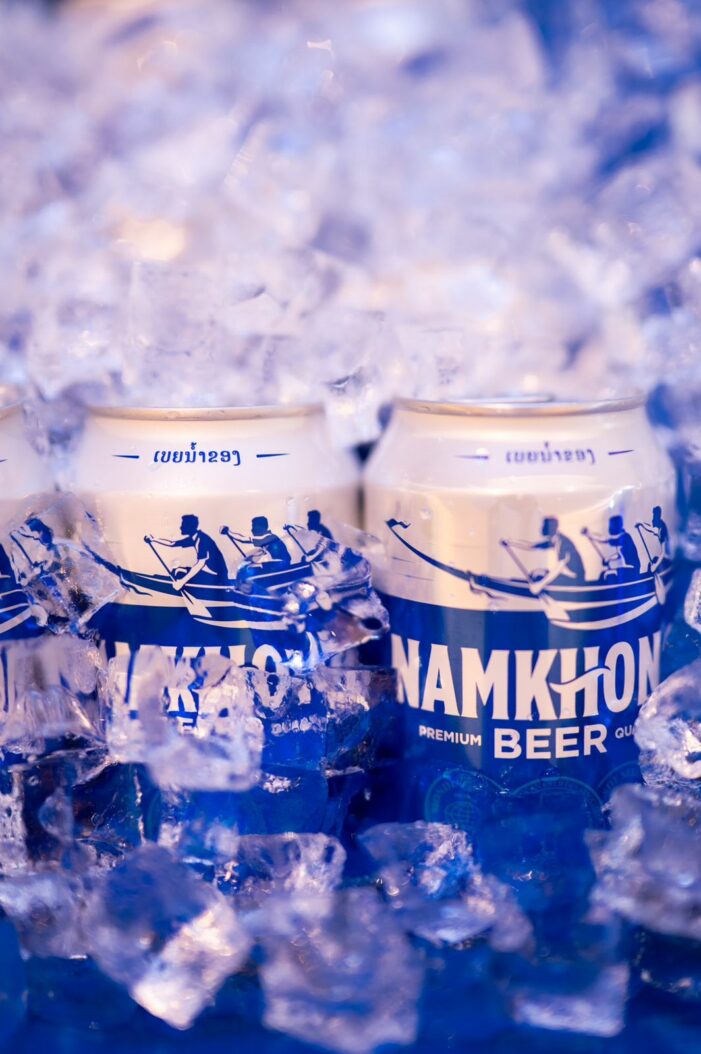 New identity & packaging for Namkhong, the Lao beer inspired by “sabai sabai” moments