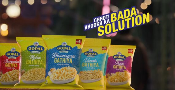 Gopal Snacks portrays Gathiya as a big solution for small hunger with an insightful campaign, “Life Mein Khali Pet Kuchh Nahi Hota,” created by Scarecrow M&C Saatchi.