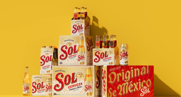 A bright future: Sol radiates optimism through new global identity, packaging and premiumisation designed by LOVE. to connect with a younger adult audience