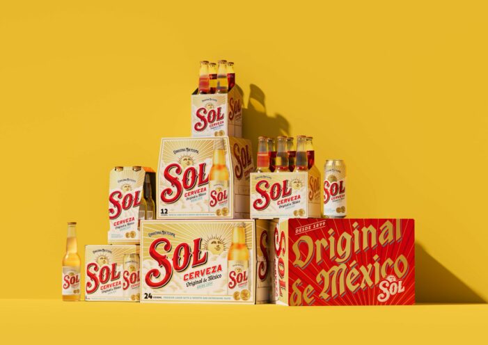 A bright future: Sol radiates optimism through new global identity, packaging and premiumisation designed by LOVE. to connect with a younger adult audience