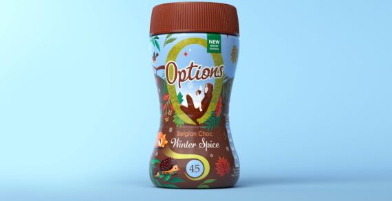 Boundless Brand Design Brings a Cosy Winter Scene to Life for Options Hot Chocolate Winter Spice Limited Edition