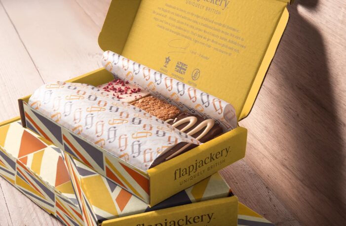 Buddy Buddy Creative creates a boldly distinctive British identity for Flapjackery