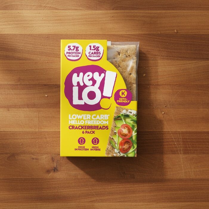 HeyLO! launches UK-first lupin flour Low-Carb and High Protein Crackerbreads for the January reset