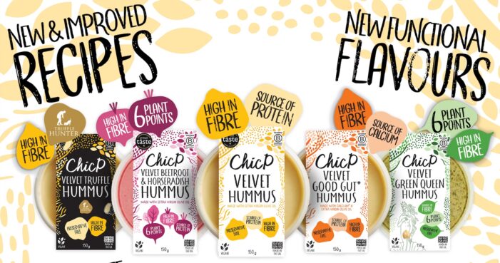 CHICP LAUNCHES UK’S FIRST FUNCTIONAL HUMMUS RANGE