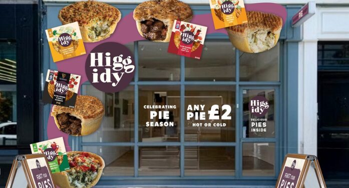 HIGGIDY POPS UP ON LONDON’S PERCY STREET WITH PIE SHOP
