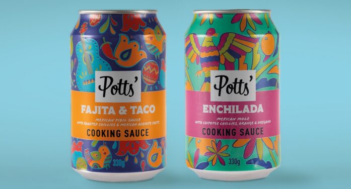 The Potts’ Partnership Reimagines Its Chef-prepped Sauces with Eye-Catching ‘Kitchen Couture’ Pack Design