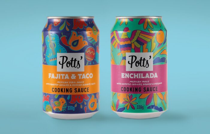 The Potts’ Partnership Reimagines Its Chef-prepped Sauces with Eye-Catching ‘Kitchen Couture’ Pack Design