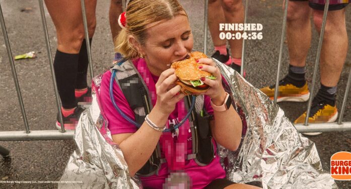 Burger King UK rewards marathon runners with a Whopper of a finish