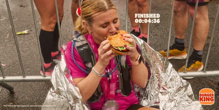 Burger King UK rewards marathon runners with a Whopper of a finish