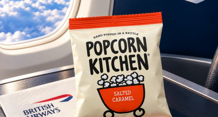 British Airways Adopts Popcorn Kitchen To Meet Its Gourmet Sweet Snacking Commitments