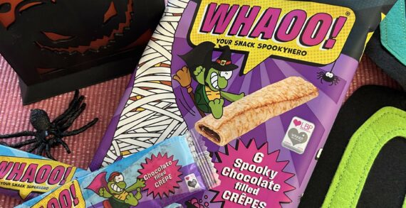 Whaoo! brings a fun Halloween twist to treat time with limited-edition packaging for Chocolate Filled Crêpes