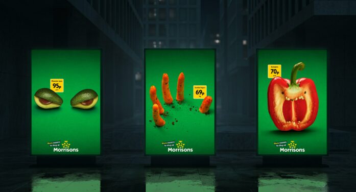Morrisons fresh produce gets a monstrous makeover for Halloween in new OOH campaign by Leo UK