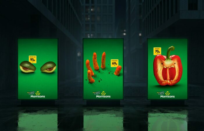 Morrisons fresh produce gets a monstrous makeover for Halloween in new OOH campaign by Leo UK